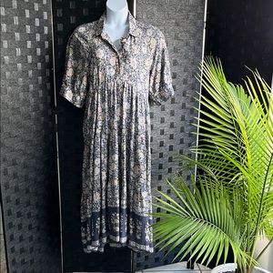 Natural Life Floral Print Women's Dress XXL